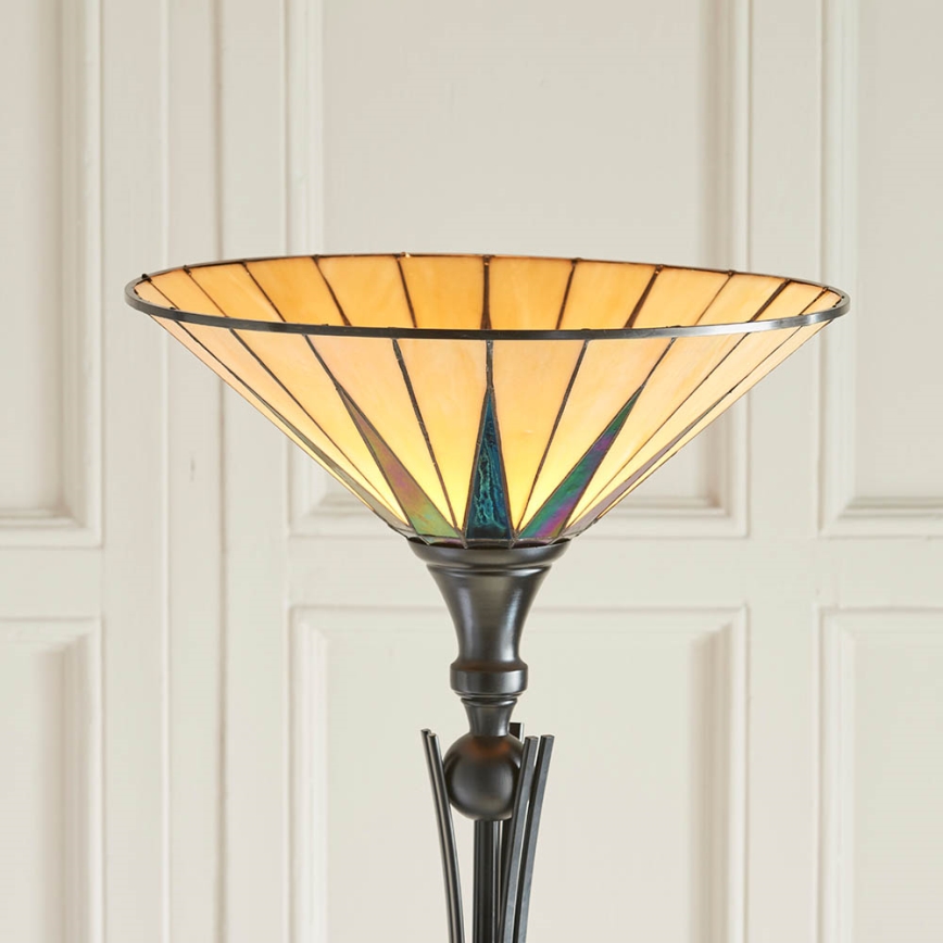 Endon 64042 - Gulvlampe DARK STAR 1xE27/60W/230V diameter 42 cm