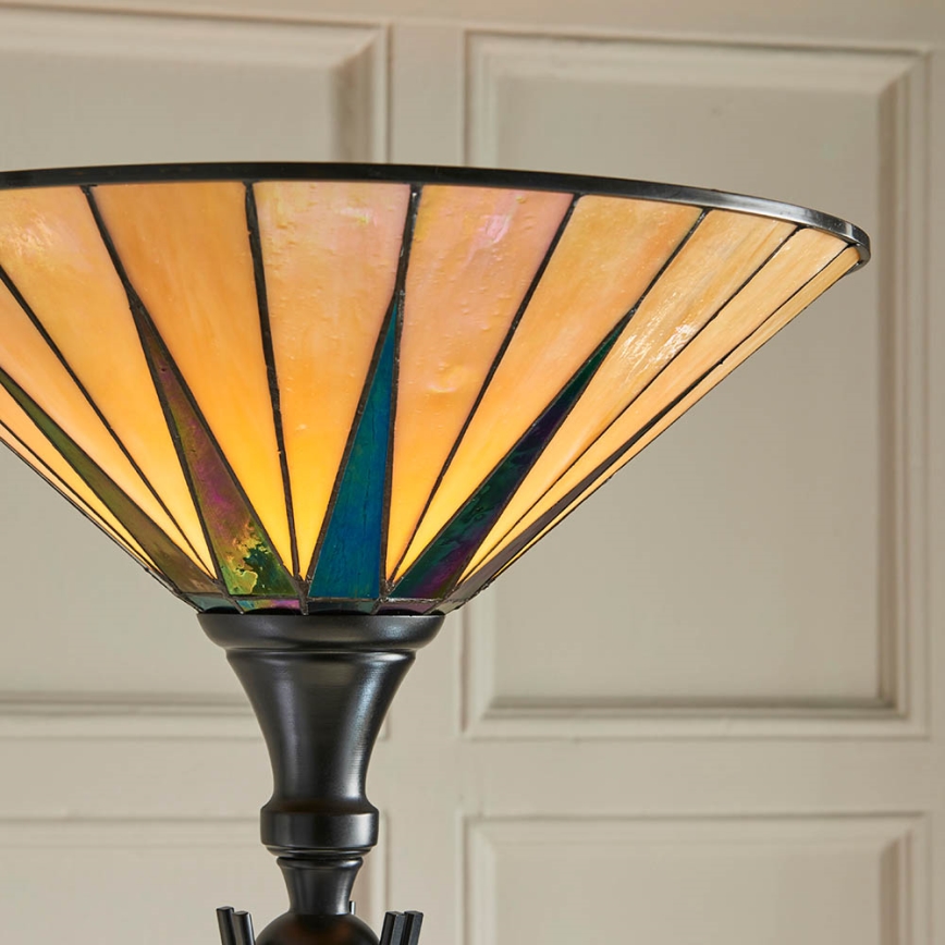 Endon 64042 - Gulvlampe DARK STAR 1xE27/60W/230V diameter 42 cm