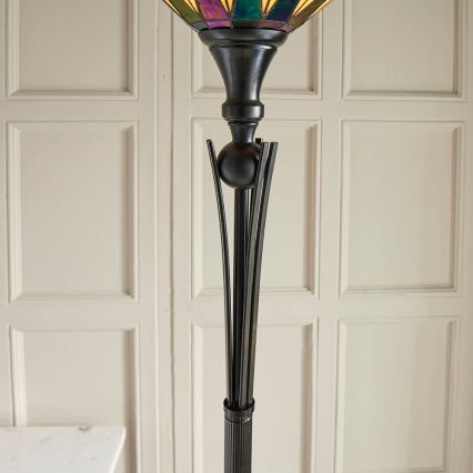 Endon 64042 - Gulvlampe DARK STAR 1xE27/60W/230V diameter 42 cm