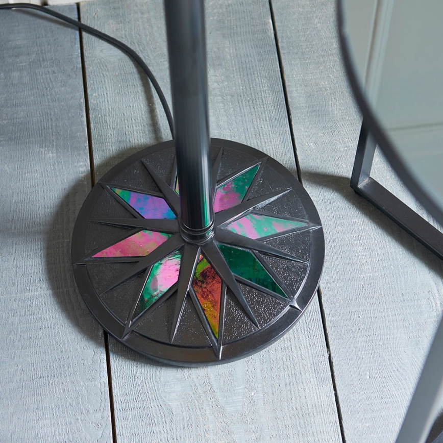 Endon 64042 - Gulvlampe Tiffany DARK STAR 1xE27/60W/230V Ø 42 cm