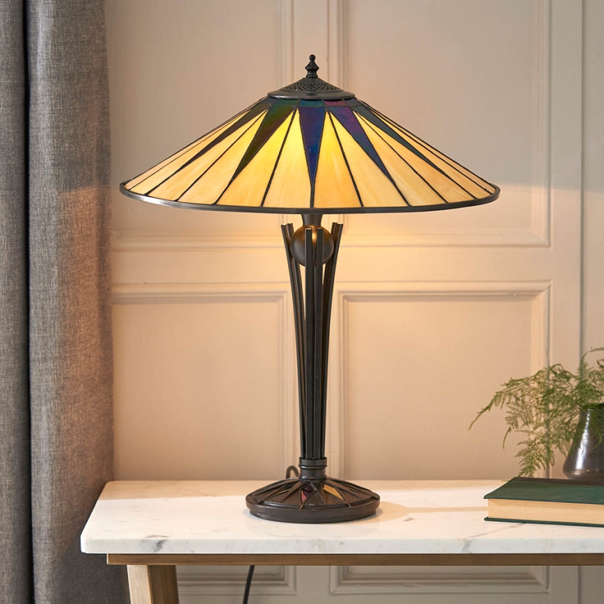Endon 64045 - Bordlampe DARK STAR 2xE27/60W/230V diameter 49 cm