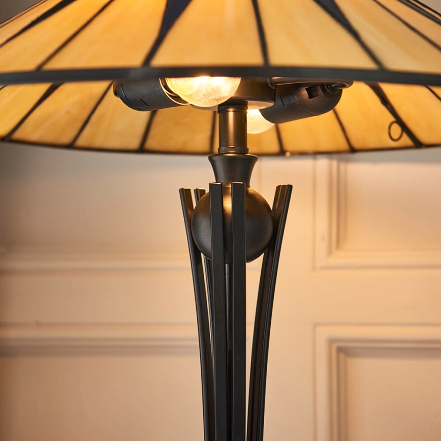 Endon 64045 - Bordlampe DARK STAR 2xE27/60W/230V diameter 49 cm