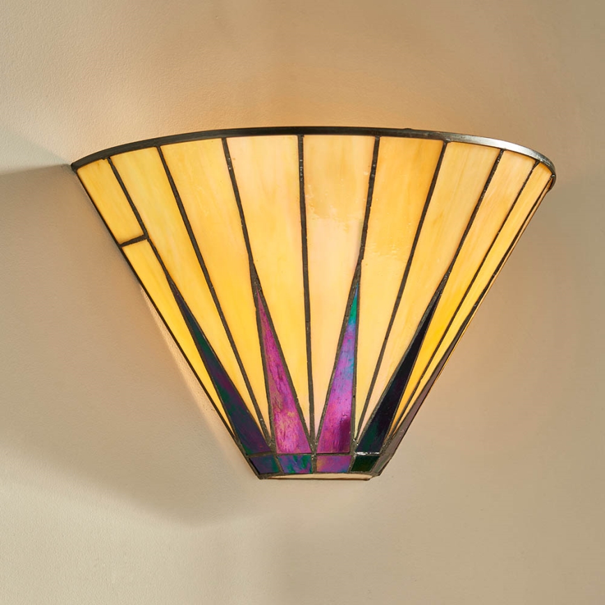 Endon 64046 - Væglampe Tiffany DARK STAR 1xE14/40W/230V