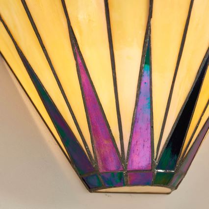 Endon 64046 - Væglampe Tiffany DARK STAR 1xE14/40W/230V