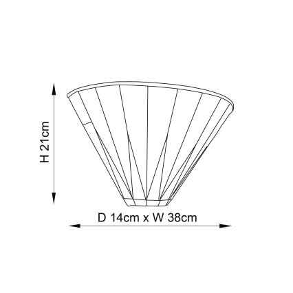 Endon 64046 - Væglampe Tiffany DARK STAR 1xE14/40W/230V