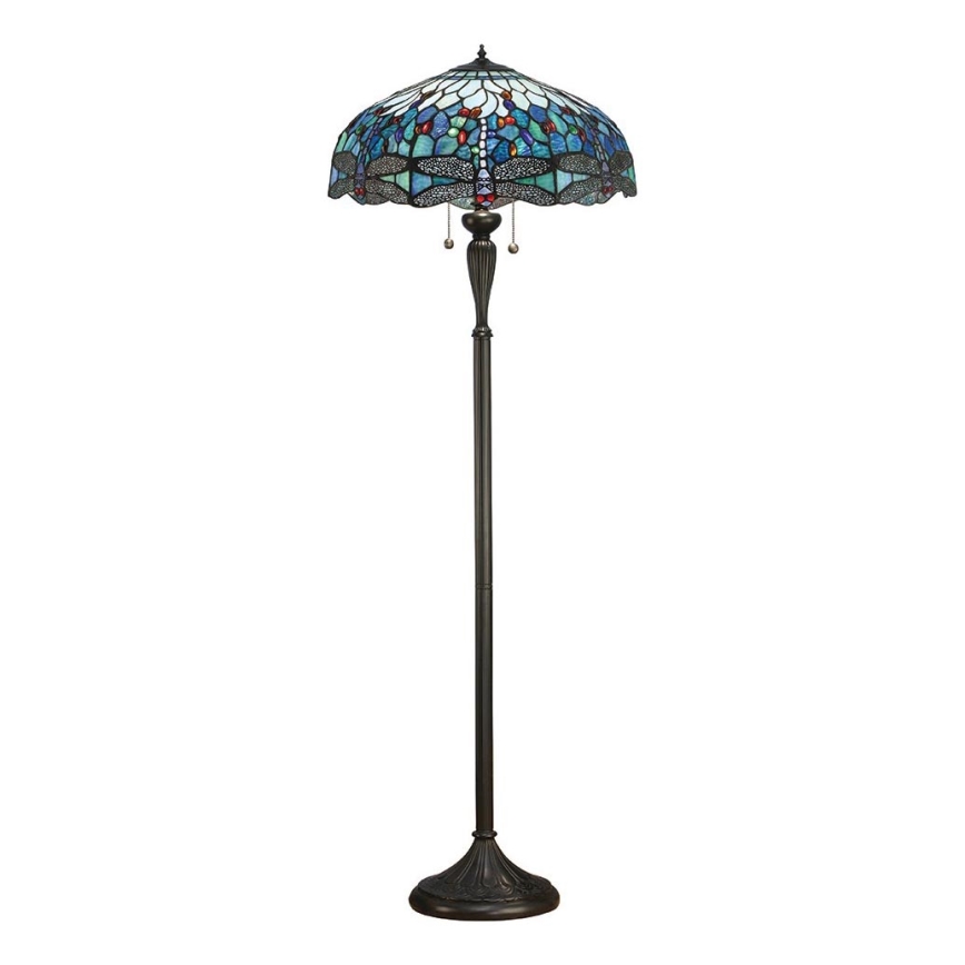 Endon 64069 - Gulvlampe GULDSMED 2xE27/60W/230V diameter 50 cm