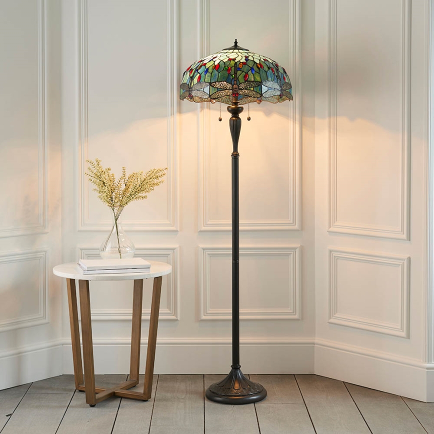 Endon 64069 - Gulvlampe GULDSMED 2xE27/60W/230V diameter 50 cm