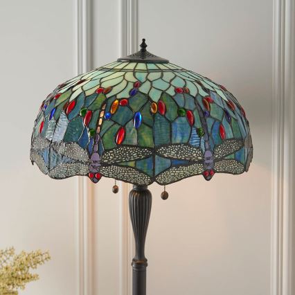 Endon 64069 - Gulvlampe GULDSMED 2xE27/60W/230V diameter 50 cm