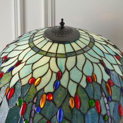 Endon 64069 - Gulvlampe GULDSMED 2xE27/60W/230V diameter 50 cm