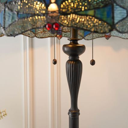 Endon 64069 - Gulvlampe GULDSMED 2xE27/60W/230V diameter 50 cm