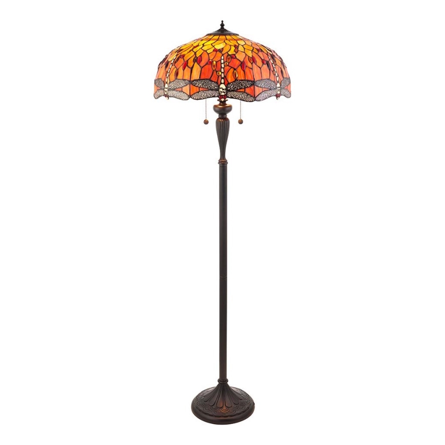 Endon 64070 - Gulvlampe GULDSMED 2xE27/60W/230V diameter 50 cm