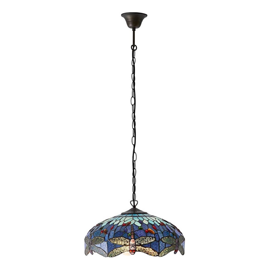 Endon 64080 - Lysekrone med kædeophæng DRAGONFLY 3xE27/60W/230V Ø 41 cm