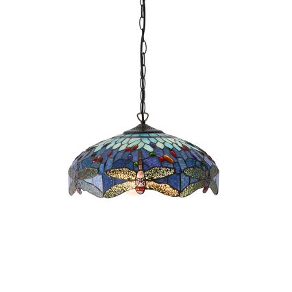Endon 64080 - Lysekrone med kædeophæng DRAGONFLY 3xE27/60W/230V Ø 41 cm