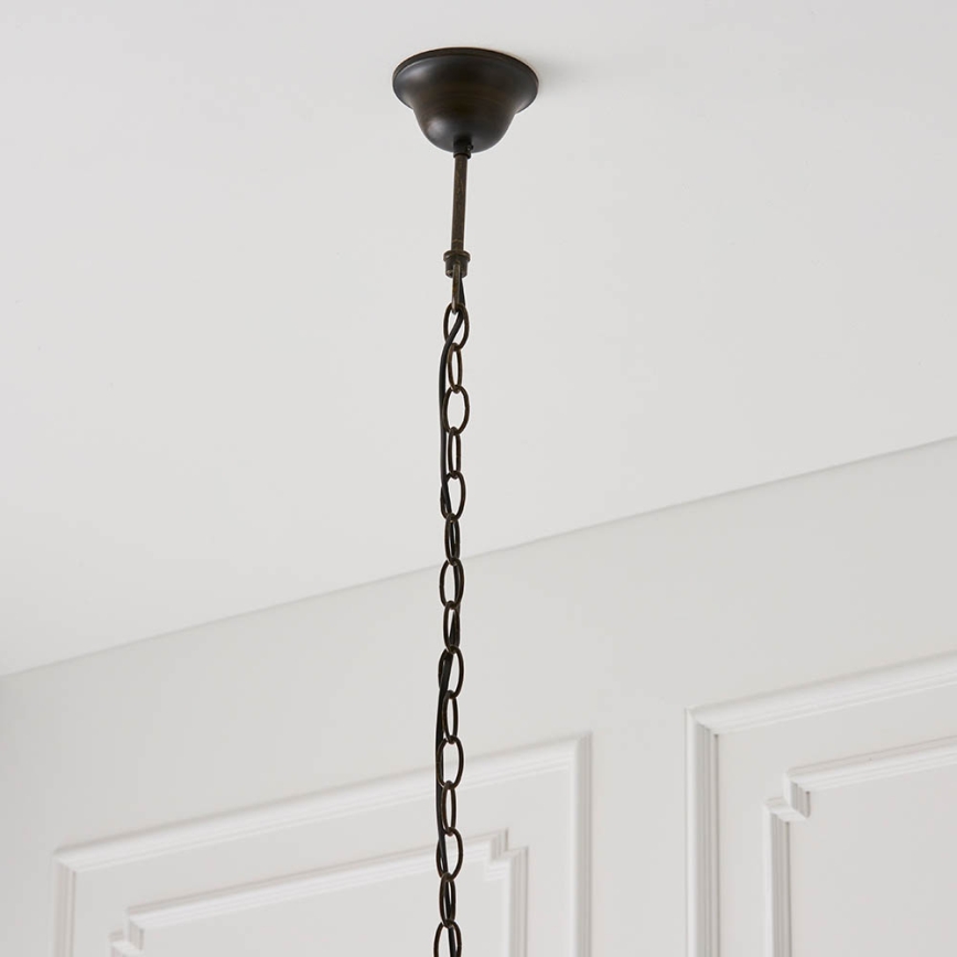 Endon 64081 - Lysekrone med kæde Tiffany DRAGONFLY 3xE27/60W/230V Ø 41 cm