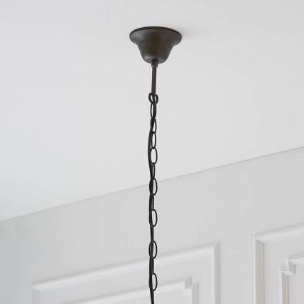 Endon 64082 - Kædeophængt Tiffany DRAGONFLY lysekrone 3xE27/60W/230V Ø 50 cm