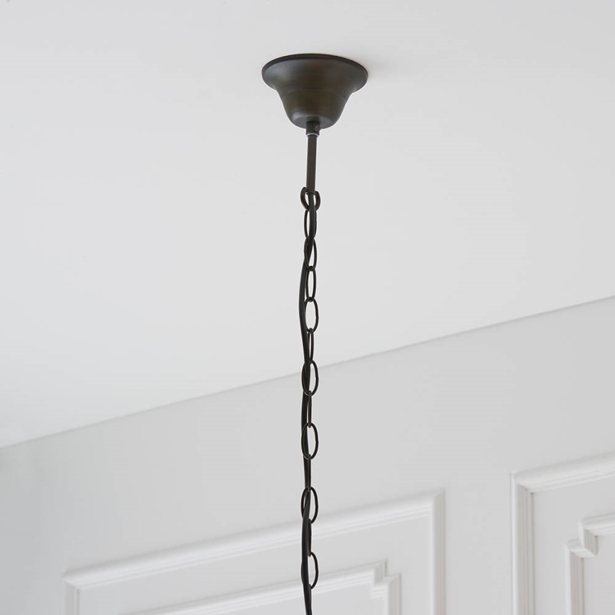 Endon 64082 - Kædeophængt Tiffany DRAGONFLY lysekrone 3xE27/60W/230V Ø 50 cm