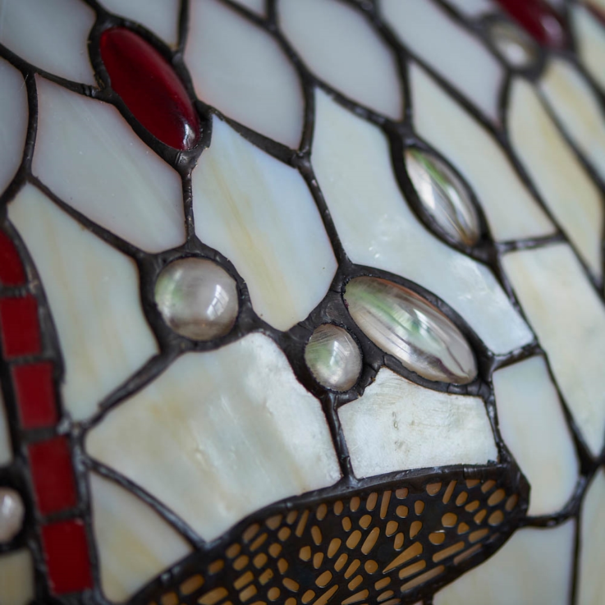 Endon 64085 - Bordlampe Tiffany DRAGONFLY 2xE27/60W/230V Ø 41 cm