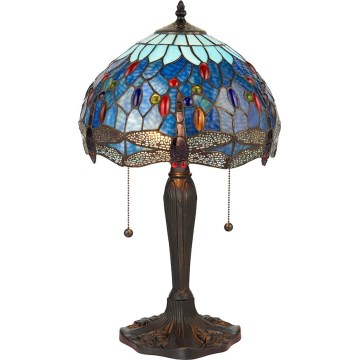 Endon 64090 - Bordlampe DRAGONFLY 2xE27/60W/230V Ø 30 cm