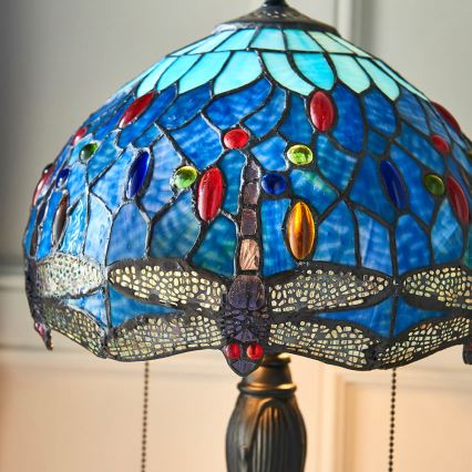 Endon 64090 - Bordlampe DRAGONFLY 2xE27/60W/230V Ø 30 cm