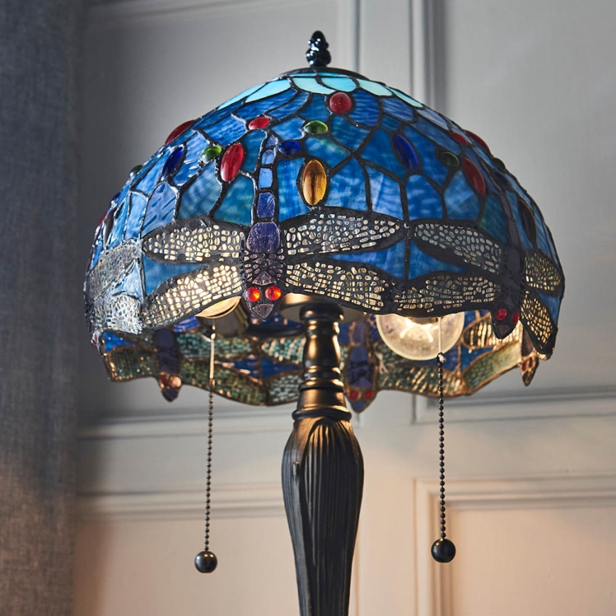 Endon 64090 - Bordlampe DRAGONFLY 2xE27/60W/230V Ø 30 cm