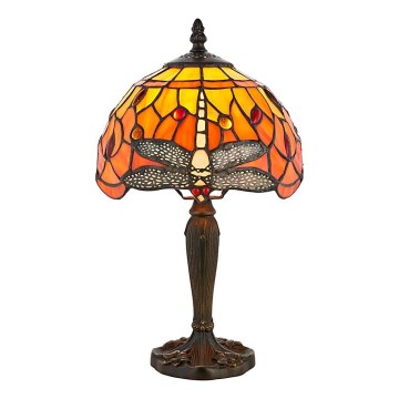 Endon 64091 - Bordlampe Tiffany DRAGONFLY 1xE14/7W/230V Ø 20 cm