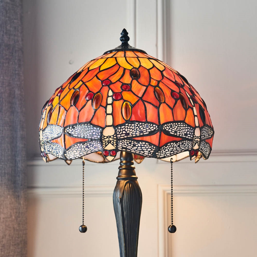 Endon 64092 - Bordlampe DRAGONFLY 2xE27/60W/230V Ø 30 cm
