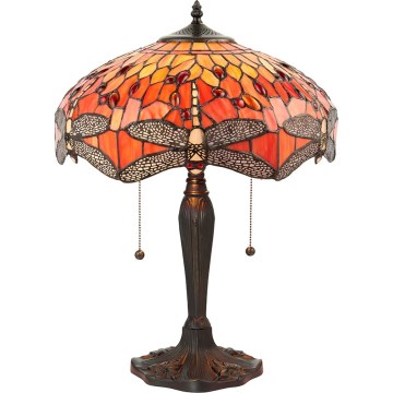 Endon 64093 - Bordlampe DRAGONFLY 2xE27/60W/230V Ø 41 cm