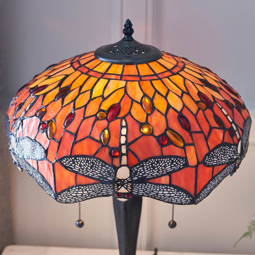 Endon 64093 - Bordlampe DRAGONFLY 2xE27/60W/230V Ø 41 cm