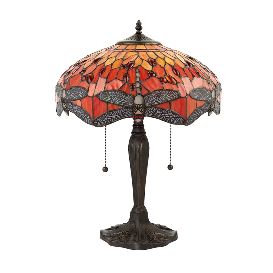 Endon 64093 - Bordlampe DRAGONFLY 2xE27/60W/230V Ø 41 cm