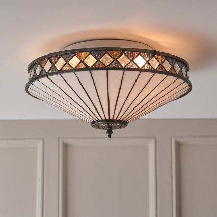 Endon 64145 - Loftlampe FARGO 2xE27/60W/230V diameter 41,5 cm