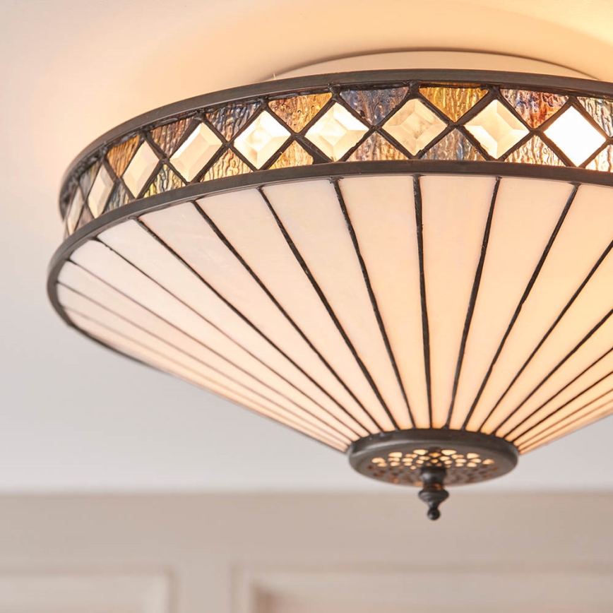 Endon 64145 - Loftlampe FARGO 2xE27/60W/230V diameter 41,5 cm