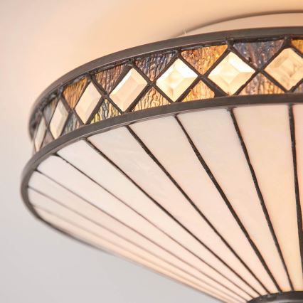 Endon 64145 - Loftlampe FARGO 2xE27/60W/230V diameter 41,5 cm