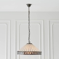 Endon 64147 - Lysekrone på kæde Tiffany FARGO 1xE27/60W/230V Ø 50 cm