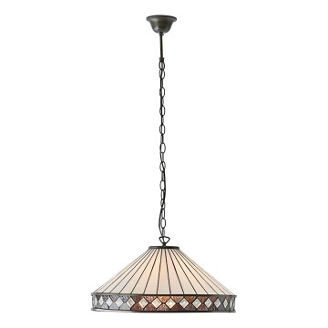 Endon 64147 - Pendel med kædeophæng FARGO 1xE27/60W/230V diameter 50 cm