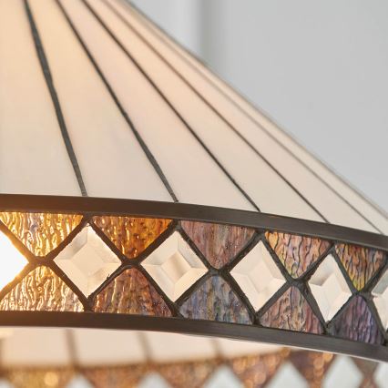 Endon 64147 - Pendel med kædeophæng FARGO 1xE27/60W/230V diameter 50 cm