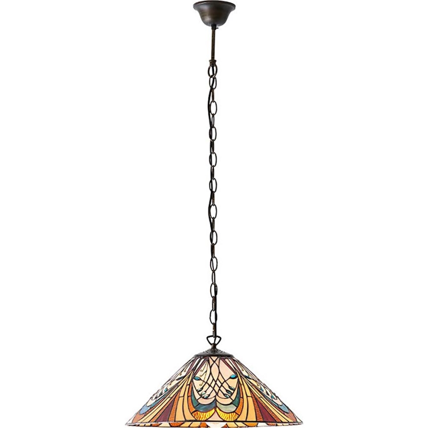 Endon 64162 - Pendel med kædeophæng HECTOR 1xE27/60W/230V diameter 40 cm