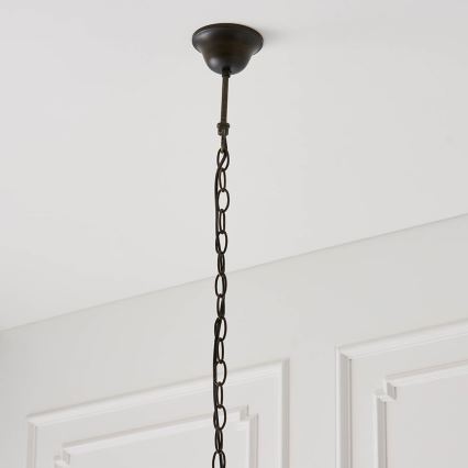 Endon 64162 - Pendel med kædeophæng HECTOR 1xE27/60W/230V diameter 40 cm
