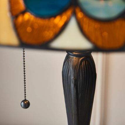 Endon 64163 - Bordlampe Tiffany HECTOR 2xE27/60W/230V Ø 40 cm