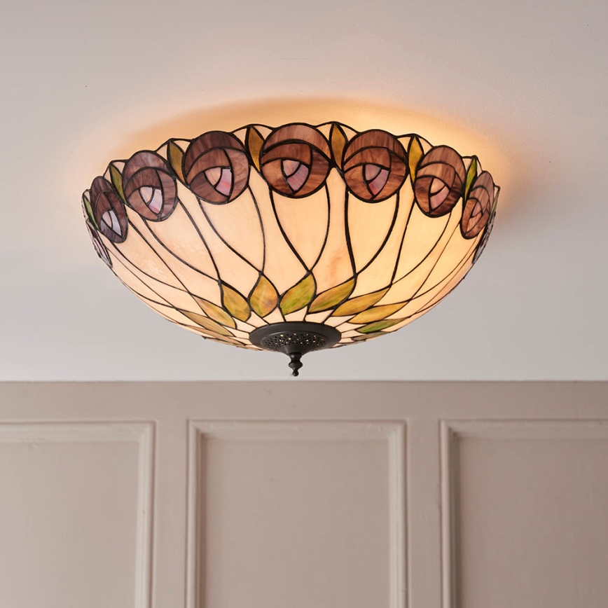 Endon 64173 - Loftlampe HUTCHINSON 2xE27/60W/230V diameter 50 cm