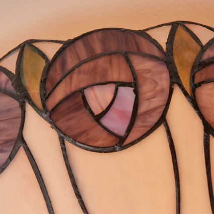 Endon 64173 - Tiffany-loftlampe HUTCHINSON 2xE27/60W/230V Ø 50 cm