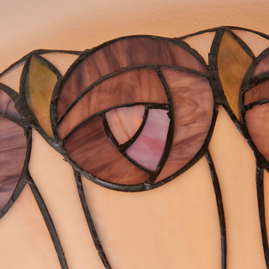 Endon 64173 - Tiffany-loftlampe HUTCHINSON 2xE27/60W/230V Ø 50 cm