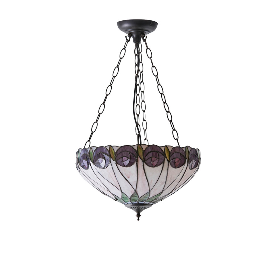Endon 64175 - Pendel med kædeophæng HUTCHINSON 3xE27/60W/230V diameter 40 cm