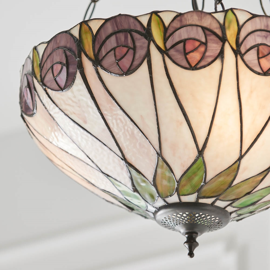 Endon 64175 - Pendel med kædeophæng HUTCHINSON 3xE27/60W/230V diameter 40 cm