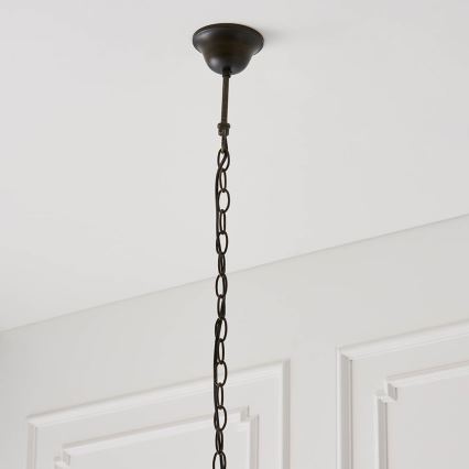 Endon 64176 - Kædeophængt Tiffany-lysekrone HUTCHINSON 1xE27/60W/230V Ø 40 cm