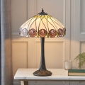 Endon 64177 - Bordlampe Tiffany HUTCHINSON 1xE27/60W/230V Ø 40 cm