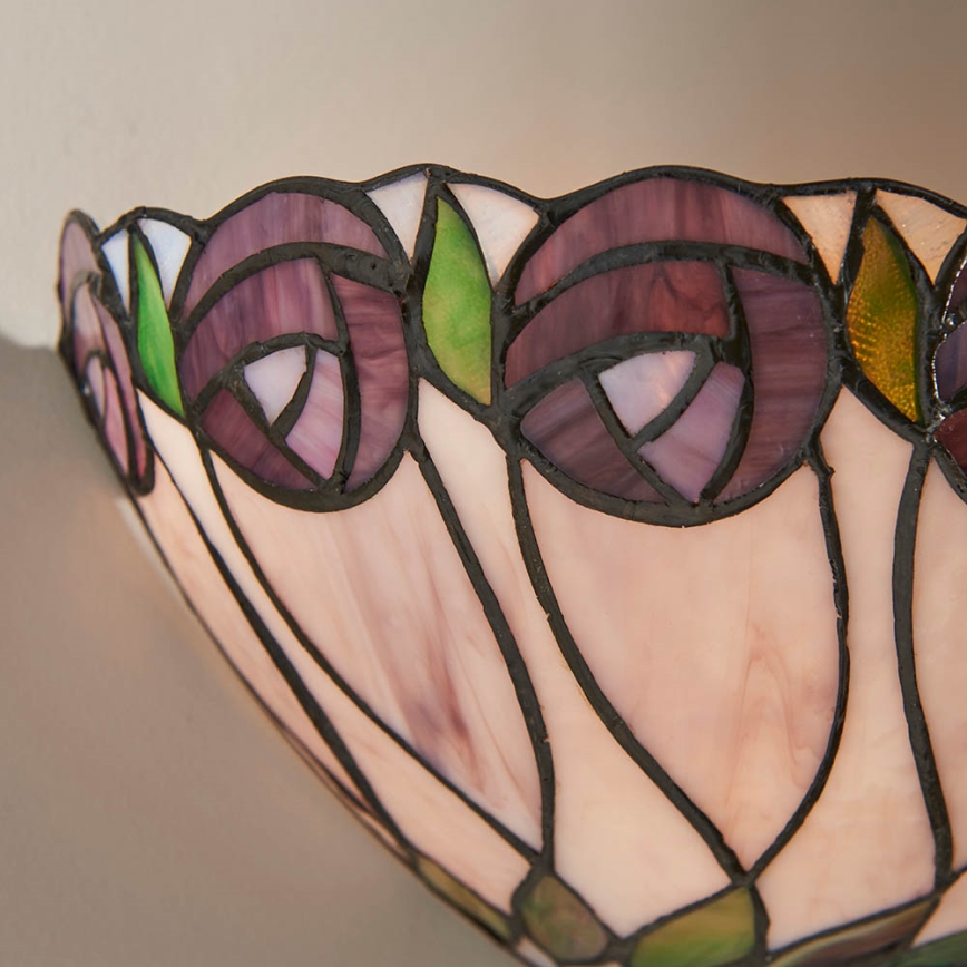 Endon 64178 - Tiffany-væglampe HUTCHINSON 1xE14/40W/230V