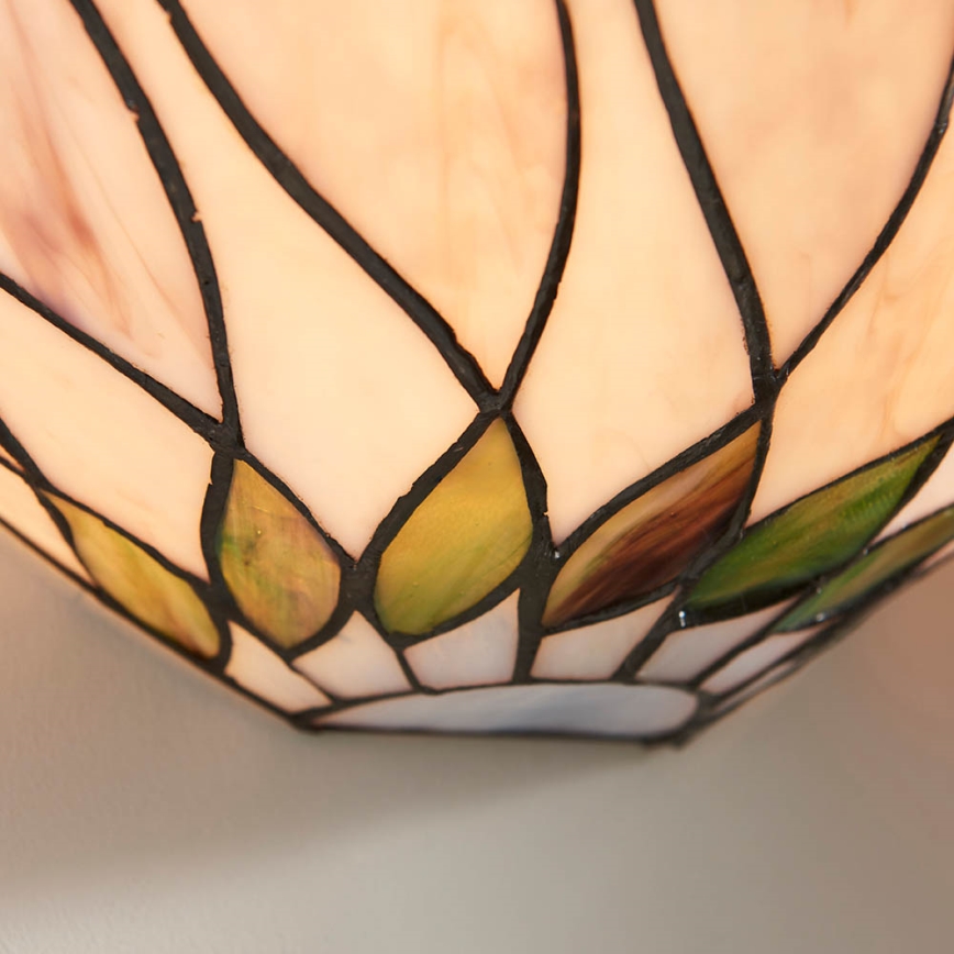 Endon 64178 - Tiffany-væglampe HUTCHINSON 1xE14/40W/230V
