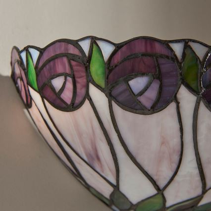 Endon 64178 - Tiffany-væglampe HUTCHINSON 1xE14/40W/230V