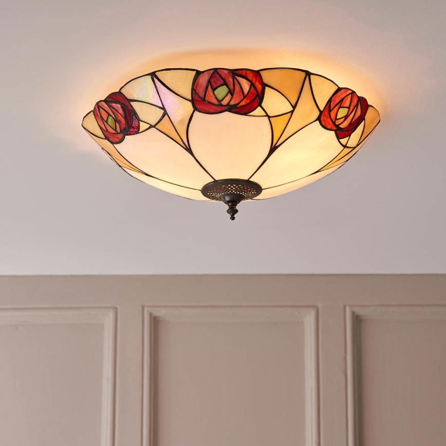 Endon 64182 - Loftlampe INGRAM 2xE27/60W/230V diameter 45 cm