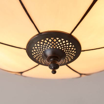 Endon 64182 - Tiffany INGRAM loftlampe 2xE27/60W/230V Ø 45 cm